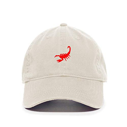 Scorpion Baseball Cap Embroidered Cotton Adjustable Dad Hat