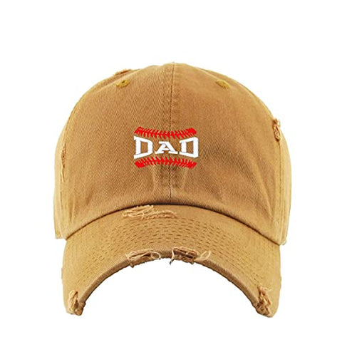 Baseball Dad Vintage Baseball Cap Embroidered Cotton Adjustable Distressed Dad Hat