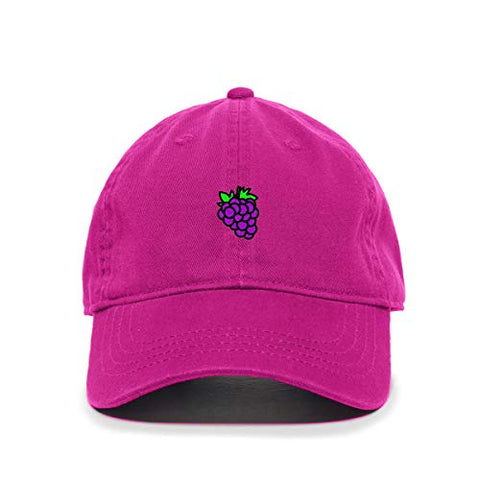 Grape Baseball Cap Embroidered Cotton Adjustable Dad Hat