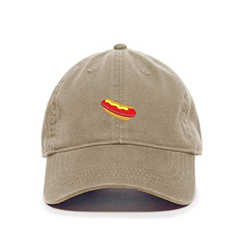 Hotdog Sandwich Baseball Cap Embroidered Cotton Adjustable Dad Hat