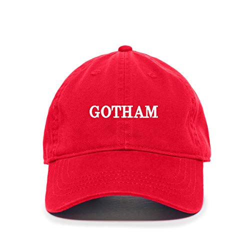 Gotham Baseball Cap Embroidered Cotton Adjustable Dad Hat