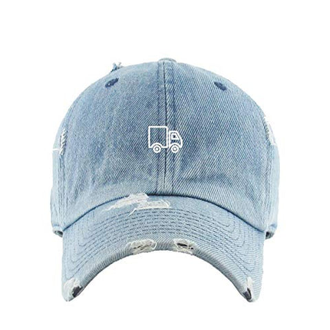 Delivery Truck Vintage Baseball Cap Embroidered Cotton Adjustable Distressed Dad Hat