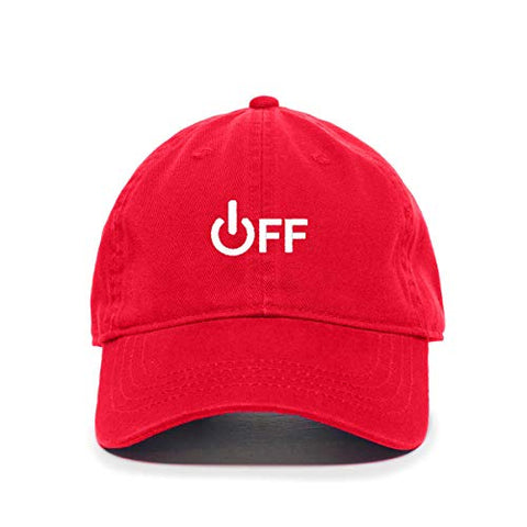 Off Sign Baseball Cap Embroidered Cotton Adjustable Dad Hat