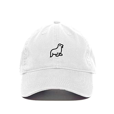 Walrus Baseball Cap Embroidered Cotton Adjustable Dad Hat