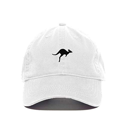 Kangaroo Baseball Cap Embroidered Cotton Adjustable Dad Hat