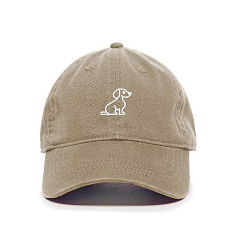 Dog Baseball Cap Embroidered Cotton Adjustable Dad Hat