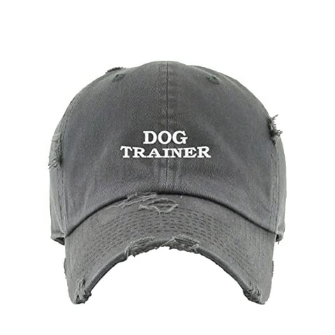 Dog Trainer Vintage Baseball Cap Embroidered Cotton Adjustable Distressed Dad Hat