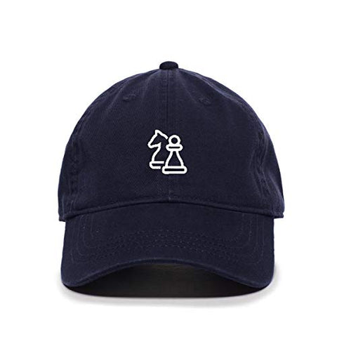 Chess Baseball Cap Embroidered Cotton Adjustable Dad Hat