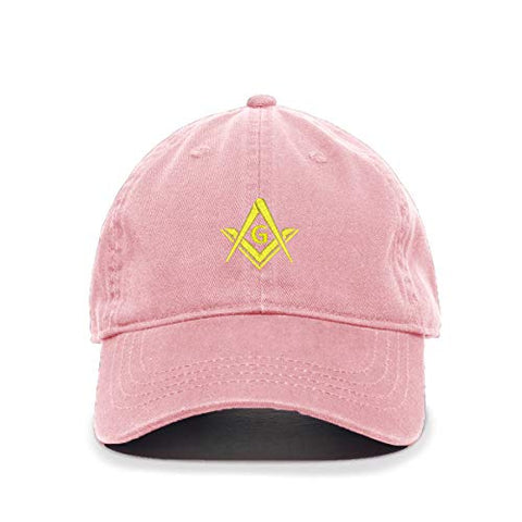 Masonic Symbol Baseball Cap Embroidered Cotton Adjustable Dad Hat