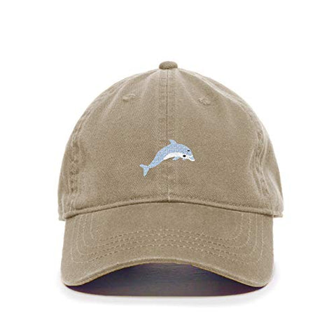 Dolphin Baseball Cap Embroidered Cotton Adjustable Dad Hat