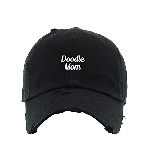 Doogle Mom Vintage Baseball Cap Embroidered Cotton Adjustable Distressed Dad Hat