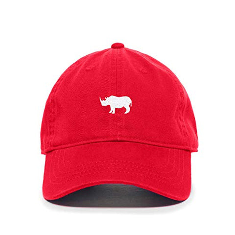 Rhino Baseball Cap Embroidered Cotton Adjustable Dad Hat