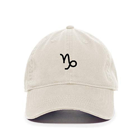 Capricorn Zodiac Sign Baseball Cap Embroidered Cotton Adjustable Dad Hat