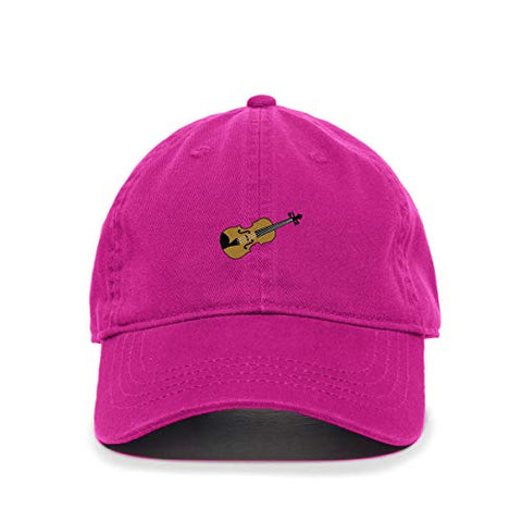Violin Baseball Cap Embroidered Cotton Adjustable Dad Hat