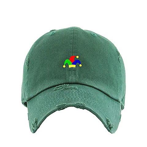 Clown Hat Vintage Baseball Cap Embroidered Cotton Adjustable Distressed Dad Hat