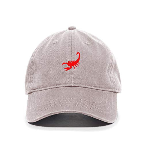 Scorpion Baseball Cap Embroidered Cotton Adjustable Dad Hat