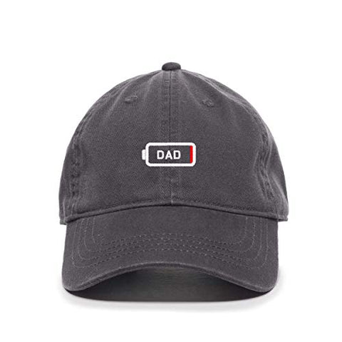 Dad Battery Dying Baseball Cap Embroidered Cotton Adjustable Dad Hat