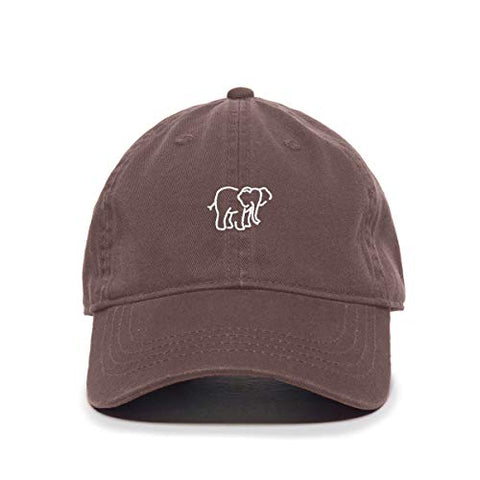 Elephant Baseball Cap Embroidered Cotton Adjustable Dad Hat