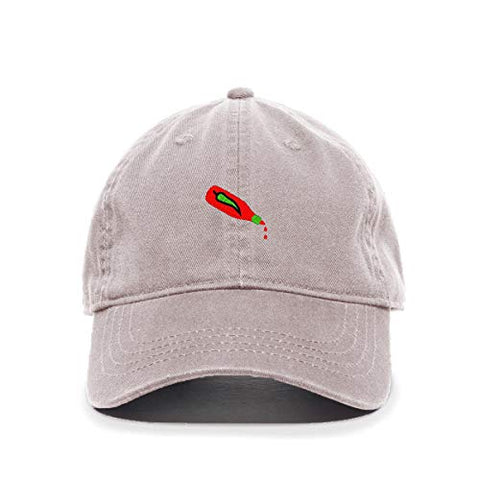 Hot Sauce Bottle Baseball Cap Embroidered Cotton Adjustable Dad Hat