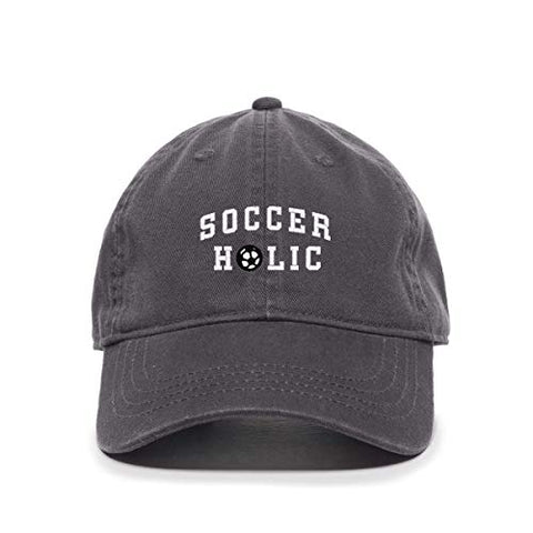 Soccer Holic Baseball Cap Embroidered Cotton Adjustable Dad Hat