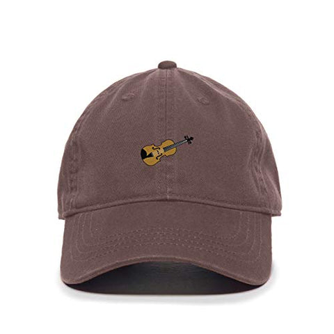 Violin Baseball Cap Embroidered Cotton Adjustable Dad Hat