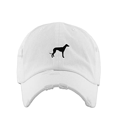 Greyhound Dog Vintage Baseball Cap Embroidered Cotton Adjustable Distressed Dad Hat