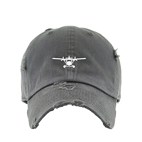 Sea Plane Vintage Baseball Cap Embroidered Cotton Adjustable Distressed Dad Hat