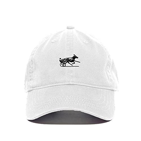 Horse Racing Baseball Cap Embroidered Cotton Adjustable Dad Hat