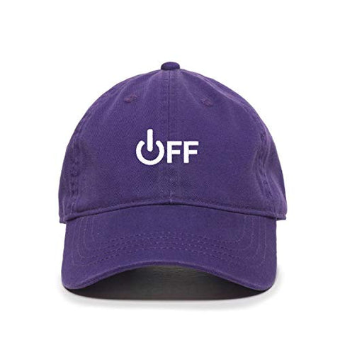 Off Sign Baseball Cap Embroidered Cotton Adjustable Dad Hat