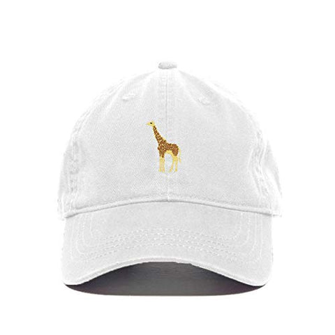 Giraffe Baseball Cap Embroidered Cotton Adjustable Dad Hat