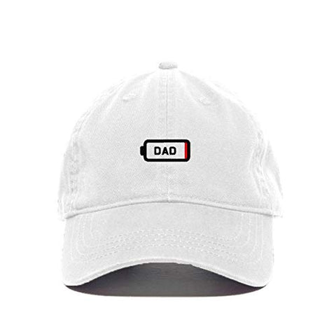 Dad Battery Dying Baseball Cap Embroidered Cotton Adjustable Dad Hat