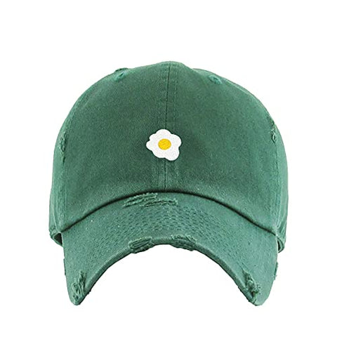 Scrambled Egg Vintage Baseball Cap Embroidered Cotton Adjustable Distressed Dad Hat