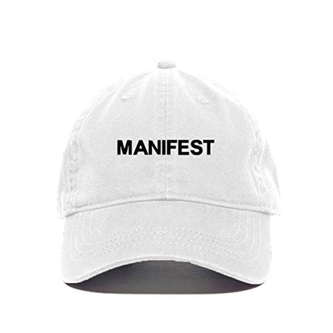 Manifest Baseball Cap Embroidered Cotton Adjustable Dad Hat