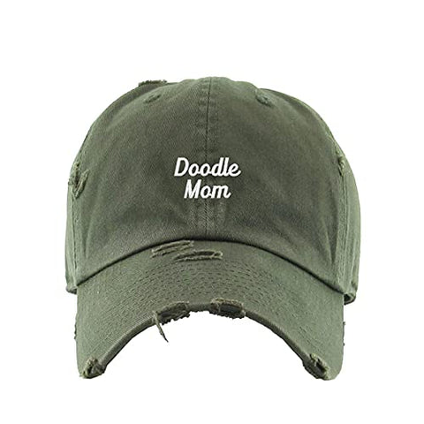 Doogle Mom Vintage Baseball Cap Embroidered Cotton Adjustable Distressed Dad Hat