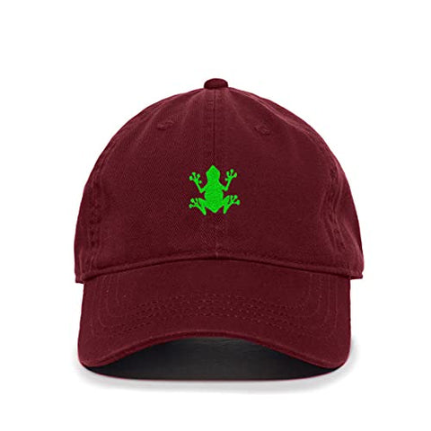 Bullfrog Baseball Cap Embroidered Cotton Adjustable Dad Hat