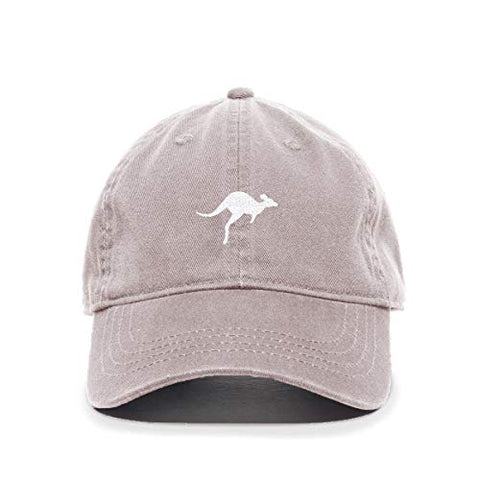 Kangaroo Baseball Cap Embroidered Cotton Adjustable Dad Hat