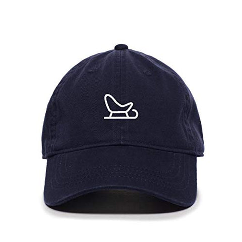Snow Sled Baseball Cap Embroidered Cotton Adjustable Dad Hat