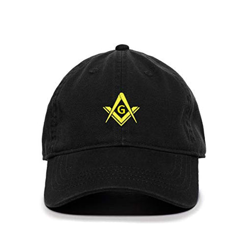 Masonic Symbol Baseball Cap Embroidered Cotton Adjustable Dad Hat