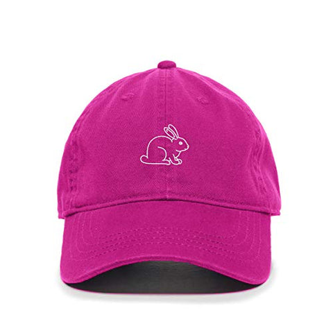 Rabbit Baseball Cap Embroidered Cotton Adjustable Dad Hat