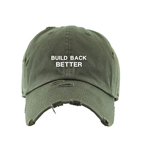 Build Back Better Joe Biden Election 2020 Vintage Baseball Cap Embroidered Cotton Adjustable Distressed Dad Hat