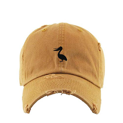 Pelican Vintage Baseball Cap Embroidered Cotton Adjustable Distressed Dad Hat