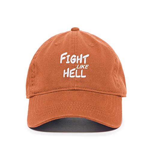 Fight Like Hell Baseball Cap Embroidered Cotton Adjustable Dad Hat