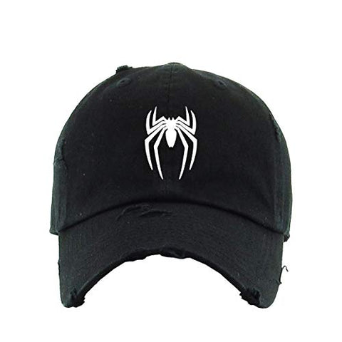 Spider Dad Vintage Baseball Cap Embroidered Cotton Adjustable Distressed Dad Hat