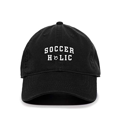 Soccer Holic Baseball Cap Embroidered Cotton Adjustable Dad Hat