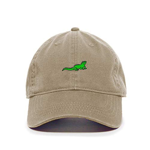 Iguana Baseball Cap Embroidered Cotton Adjustable Dad Hat