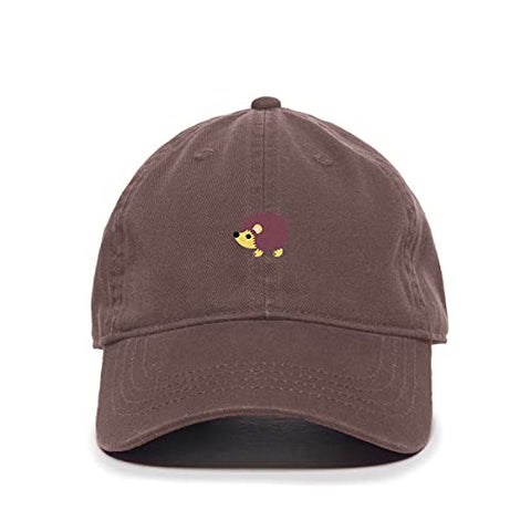 Hedgehog Baseball Cap Embroidered Cotton Adjustable Dad Hat