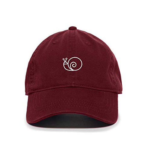 Snail Baseball Cap Embroidered Cotton Adjustable Dad Hat