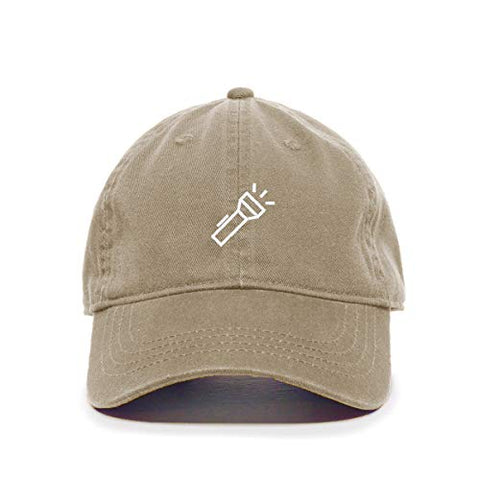 Flashlight Baseball Cap Embroidered Cotton Adjustable Dad Hat