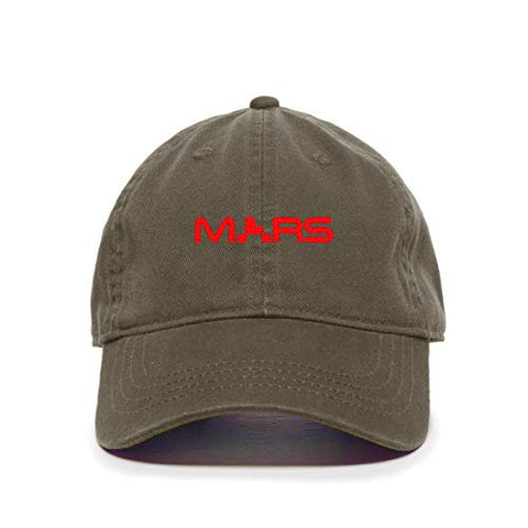 Mars NASA Logo Baseball Cap Embroidered Cotton Adjustable Dad Hat