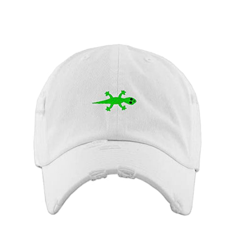 Lizard Vintage Baseball Cap Embroidered Cotton Adjustable Distressed Dad Hat